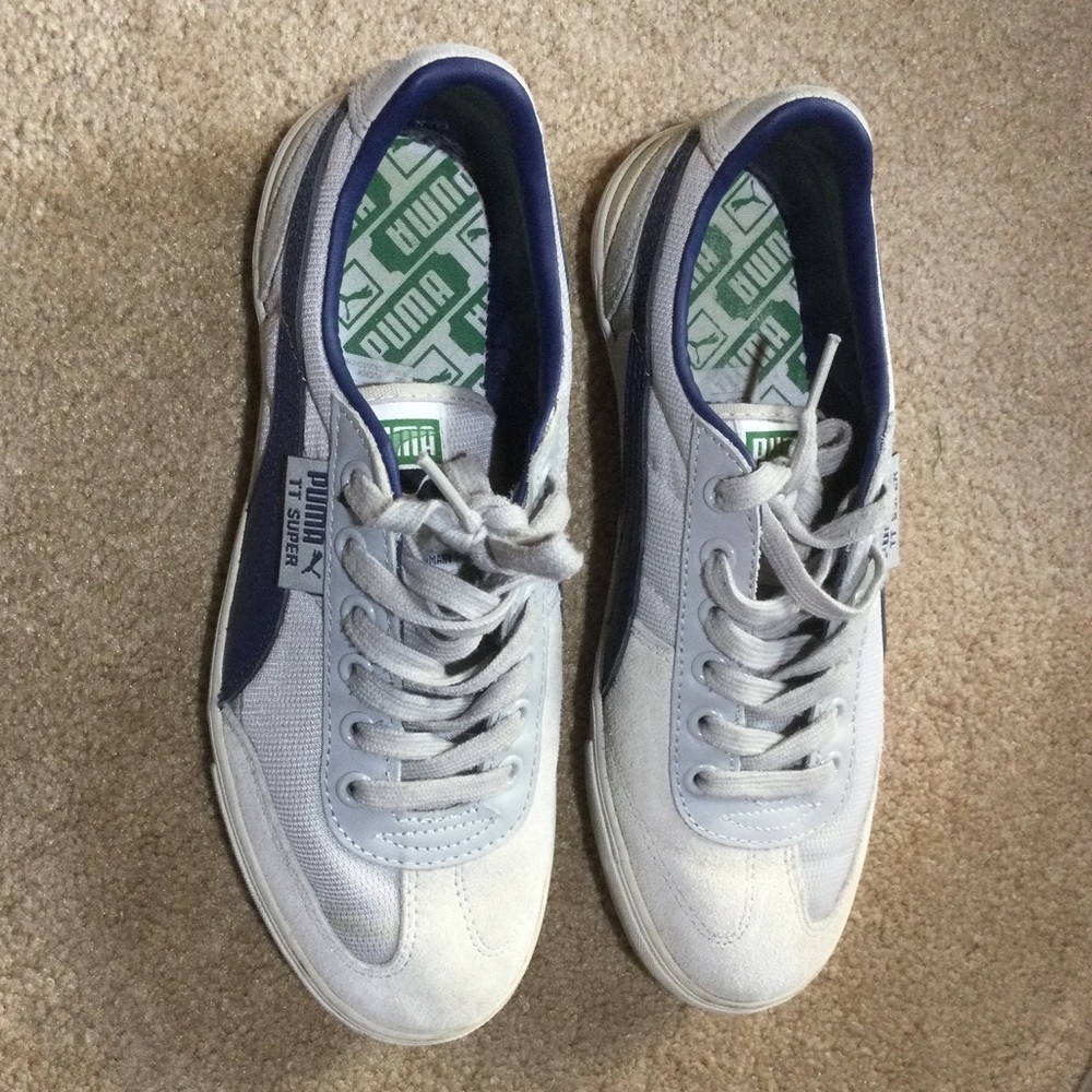 ⛰️ Puma TT Super mens gray sneakers - 6.5